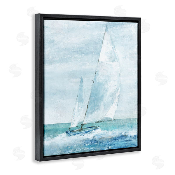 Stupell Industries Carol Robinson | Sea Vessel With Looming Sails