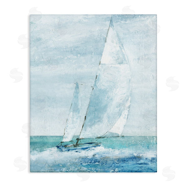 stupell industries Carol Robinson | Sea Vessel with Looming Sails