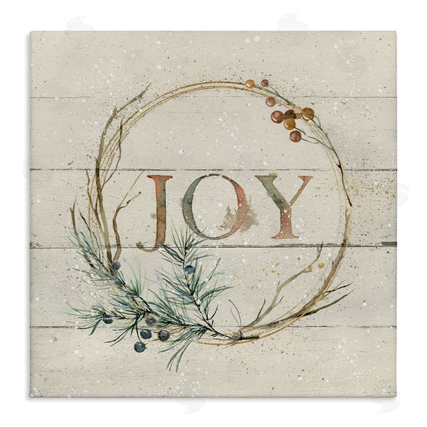 stupell industries Carol Robinson | Seasonal Winter Joy Wreath Wall Art