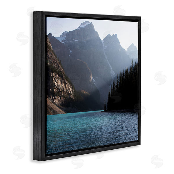 Stupell Industries Carol Robinson | Serene River Water Scene Foggy Mountains Wall Art