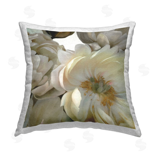 Stupell Industries Carol Robinson | Shadowed Floral Blossoms Printed Throw Pillow