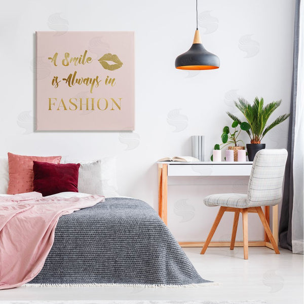 Stupell Industries Carol Robinson | Smile Always In Fashion Glam Wall Art