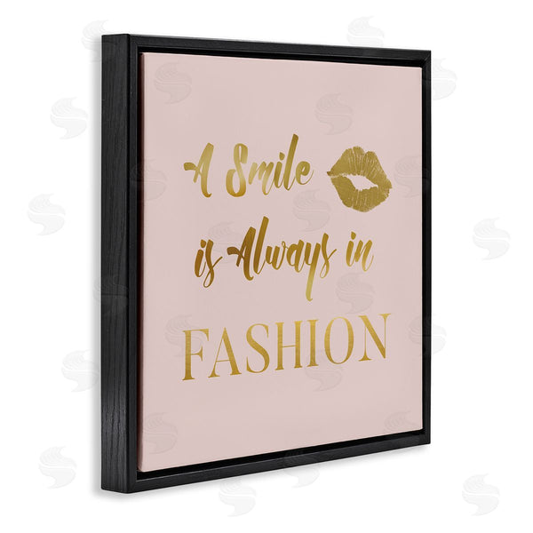 Stupell Industries Carol Robinson | Smile Always In Fashion Glam Wall Art