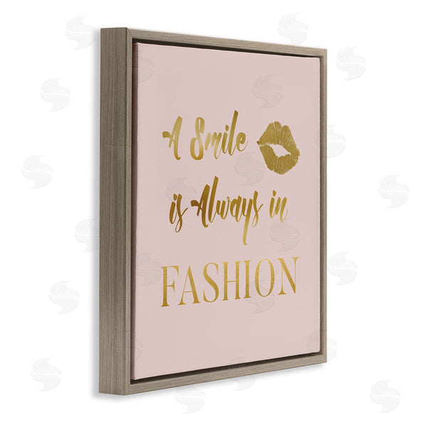 Stupell Industries Carol Robinson | Smile Always In Fashion Glam Wall Art