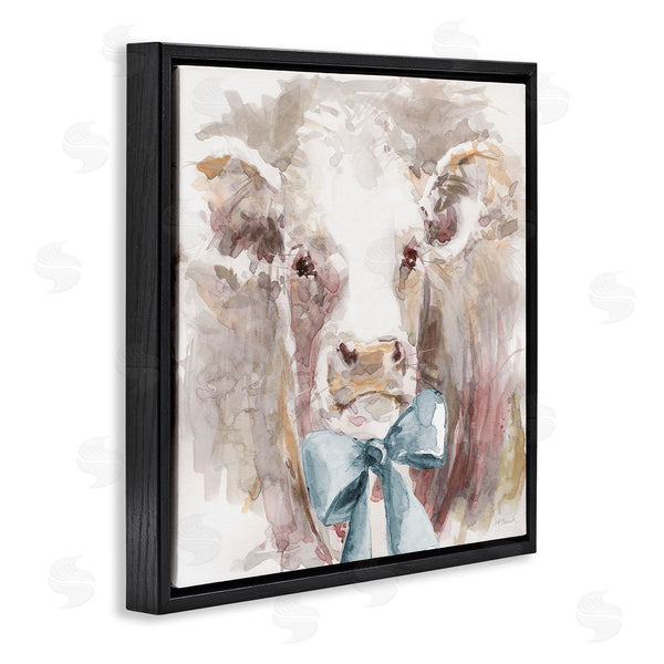 Stupell Industries Carol Robinson | Soft Abstract Cow & Bow