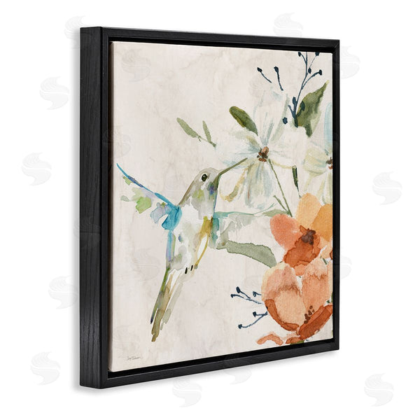 Stupell Industries Carol Robinson | Soft Florals & Hummingbird Wall Art