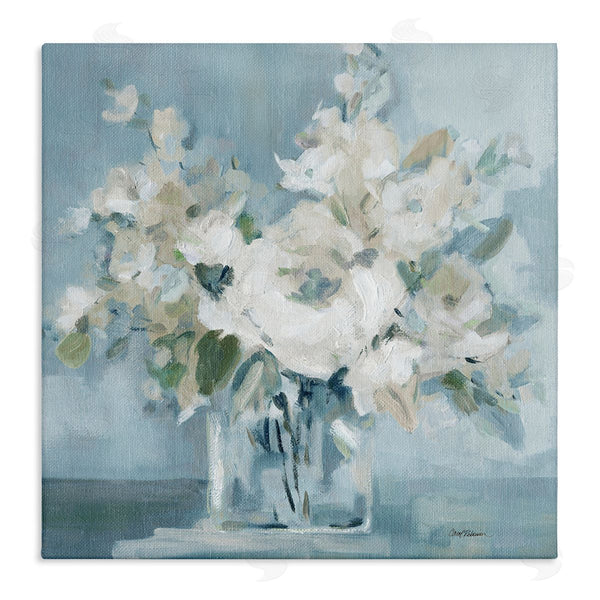 stupell industries Carol Robinson | Soft White Blossoms Vase Wall Art