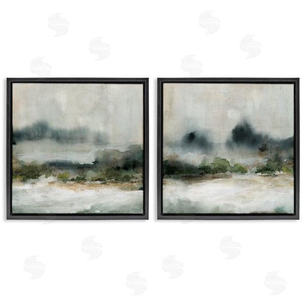 Stupell Industries Carol Robinson | Somber Abstract Landscape Mountain Wall Art