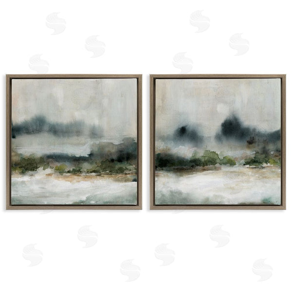 Stupell Industries Carol Robinson | Somber Abstract Landscape Mountain Wall Art