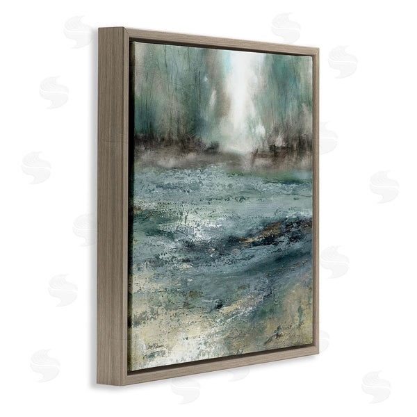 Stupell Industries Carol Robinson | Soothing Pond Nature Painting Abstract Blurred Trees Wall Art