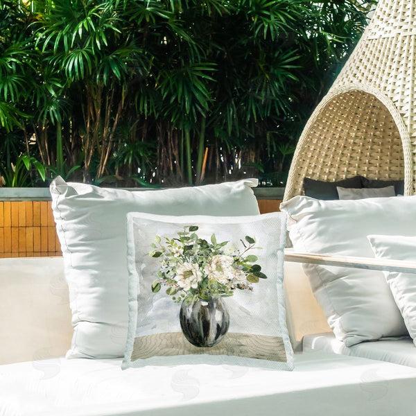 Stupell Industries Carol Robinson | Sophisticated Floral Still Life Printed Throw Pillow