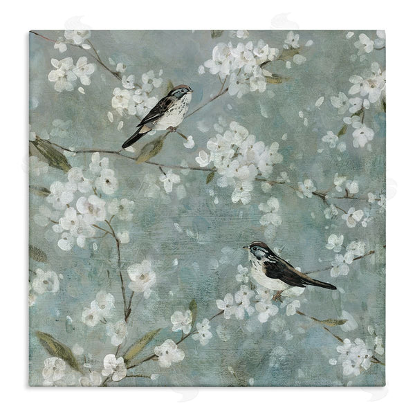 stupell industries Carol Robinson | Sparrows & Cherry Blossoms