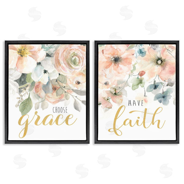 Stupell Industries Carol Robinson | Spiritual Phrases On Florals