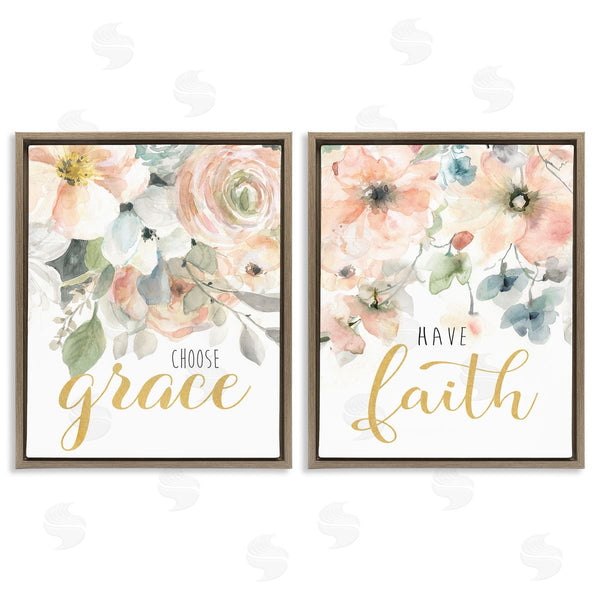 Stupell Industries Carol Robinson | Spiritual Phrases On Florals