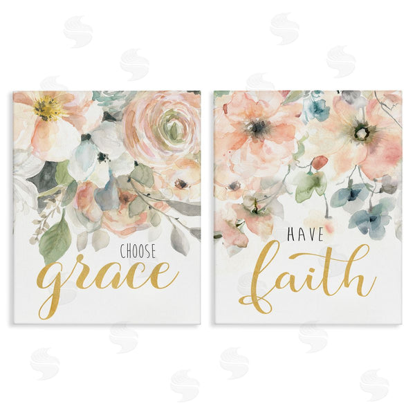 stupell industries Carol Robinson | Spiritual Phrases on Florals