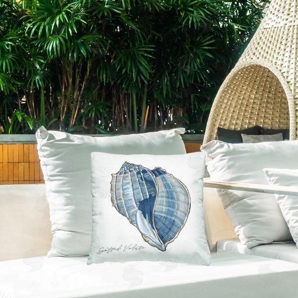 Stupell Industries Carol Robinson | Spotted Volute Shell Printed Throw Pillow