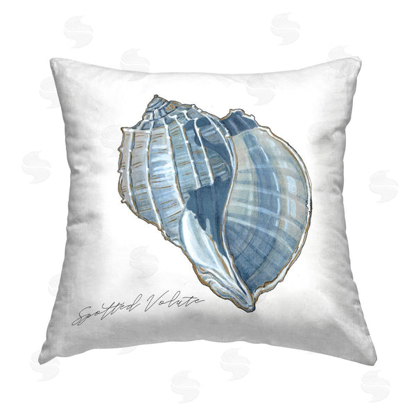 stupell industries Carol Robinson | Spotted Volute Shell Printed Throw Pillow