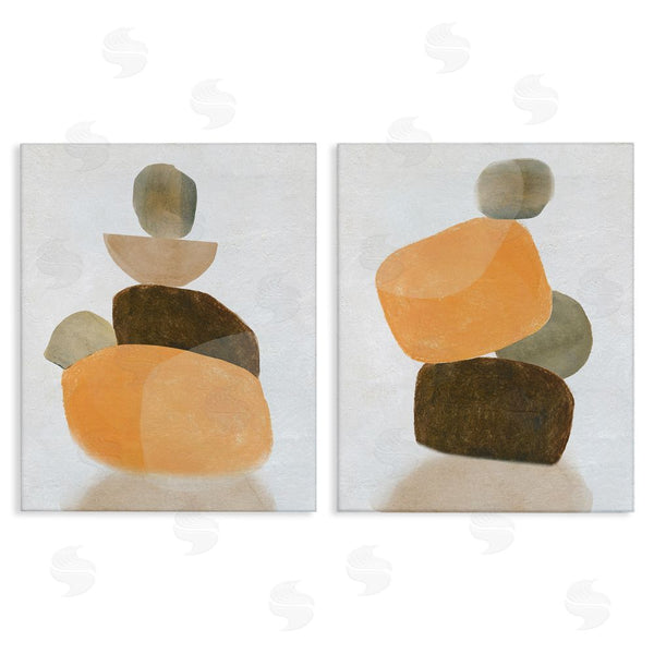 stupell industries Carol Robinson | Stacked Abstract Pebbles Wall Art