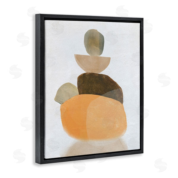 Stupell Industries Carol Robinson | Stacked Rocks Neutral Tones