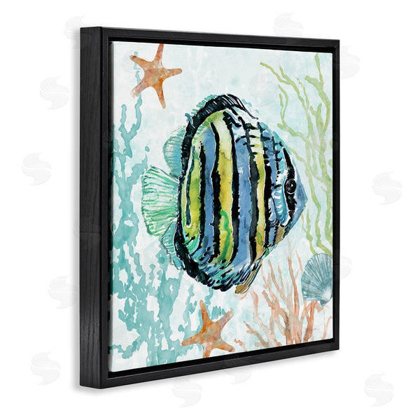 Stupell Industries Carol Robinson | Striped Angel Fish Wall Art