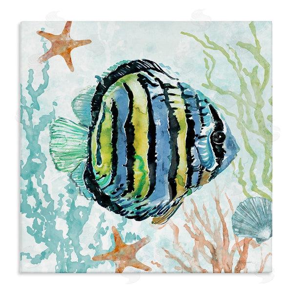 stupell industries Carol Robinson | Striped Angel Fish Wall Art