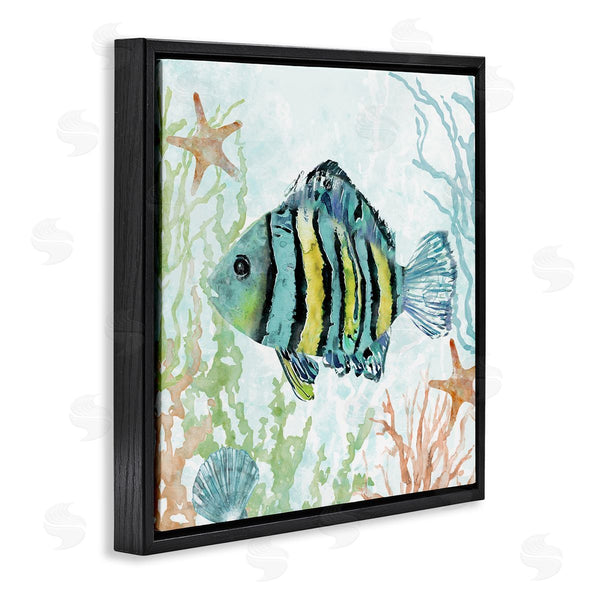 Stupell Industries Carol Robinson | Striped Fish Underwater