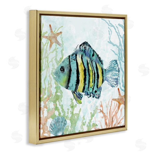 Stupell Industries Carol Robinson | Striped Fish Underwater