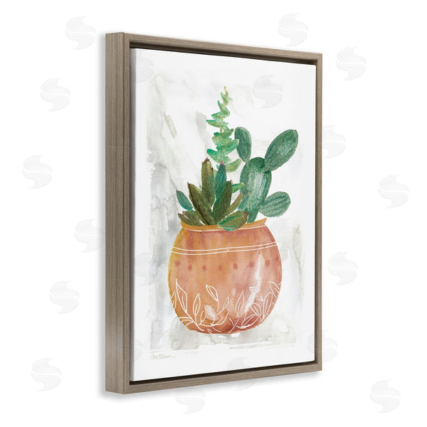 Stupell Industries Carol Robinson | Succulent Planter Vase Wall Art