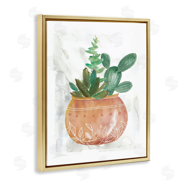 Stupell Industries Carol Robinson | Succulent Planter Vase Wall Art