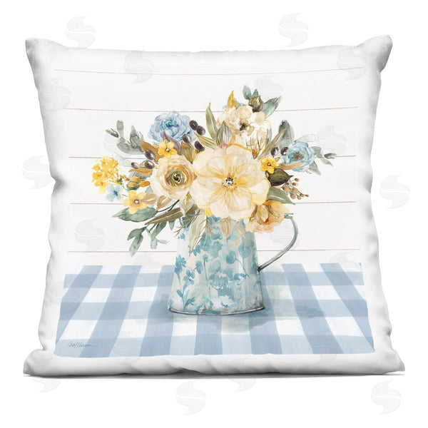 stupell industries Carol Robinson | Summer Bouquet Farmhouse Floral Printed Throw Pillow