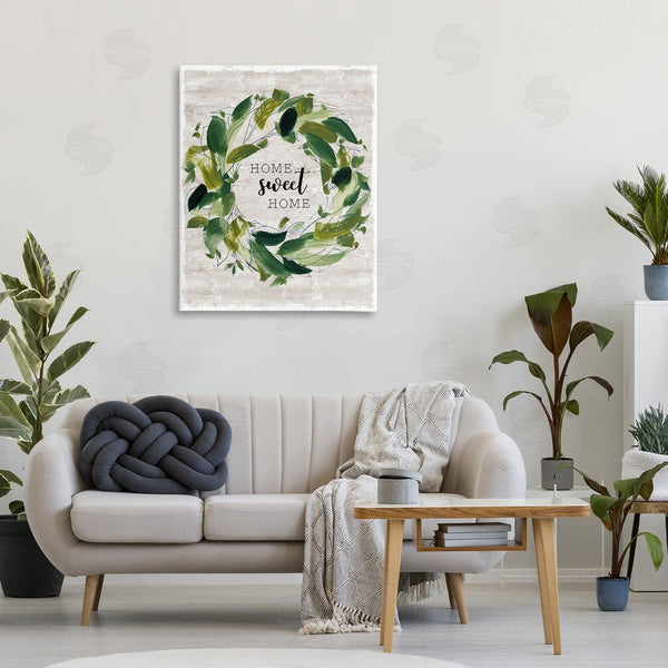 Stupell Industries Carol Robinson | Sweet Home Rustic Wreath Illustration