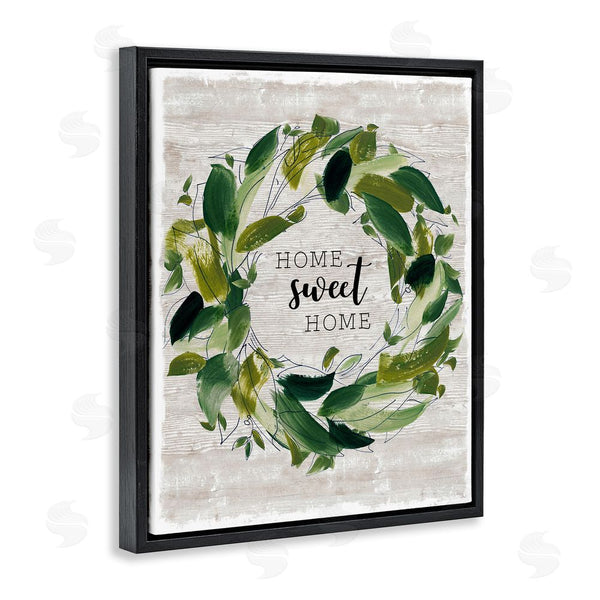 Stupell Industries Carol Robinson | Sweet Home Rustic Wreath Illustration