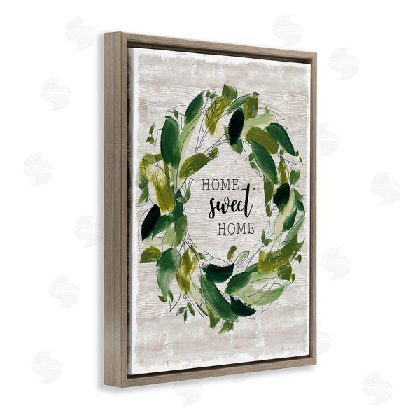 Stupell Industries Carol Robinson | Sweet Home Rustic Wreath Illustration
