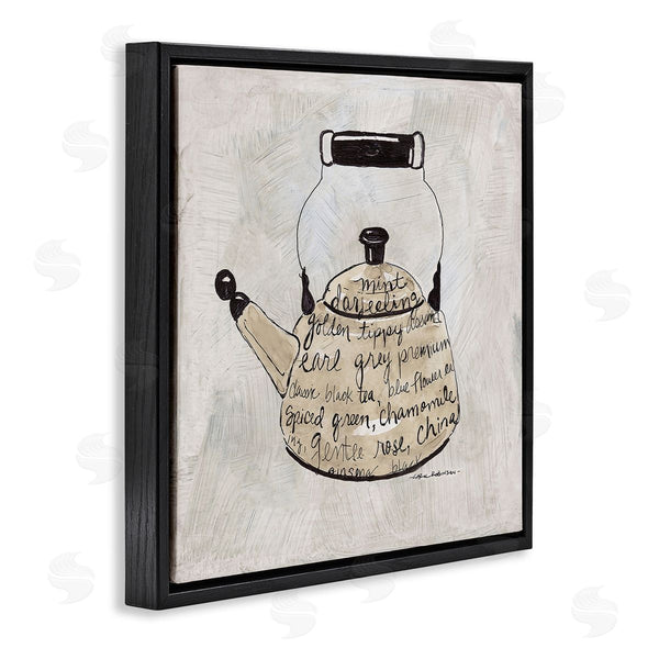 Stupell Industries Carol Robinson | Tea Types On Kettle