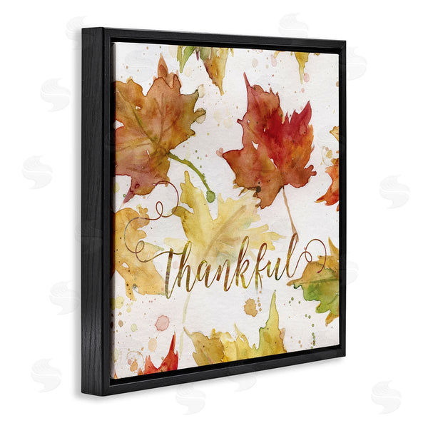 Stupell Industries Carol Robinson | Thankful Fall Leaves Wall Art