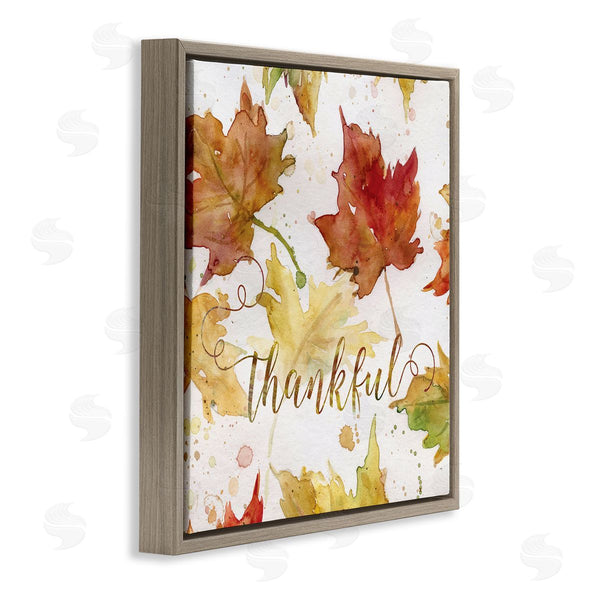 Stupell Industries Carol Robinson | Thankful Fall Leaves Wall Art
