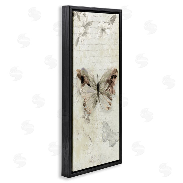 Stupell Industries Carol Robinson | Timeless Butterflies With Cursive Wall Art