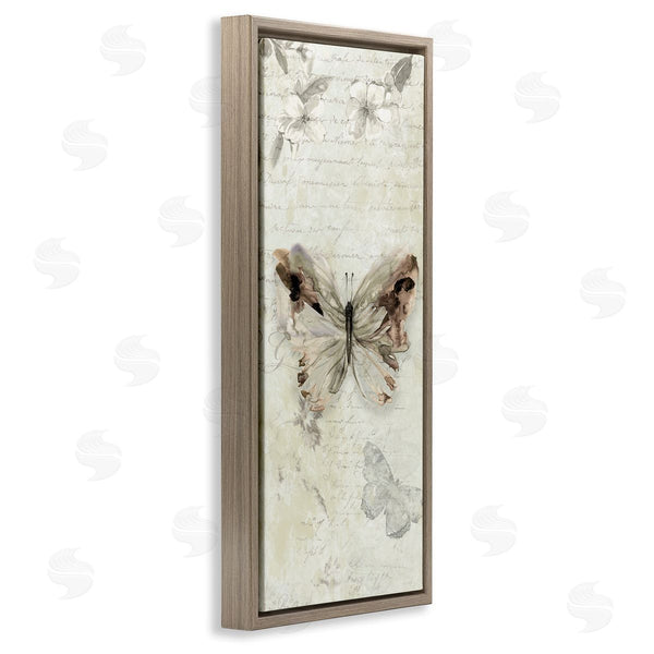 Stupell Industries Carol Robinson | Timeless Butterflies With Cursive Wall Art