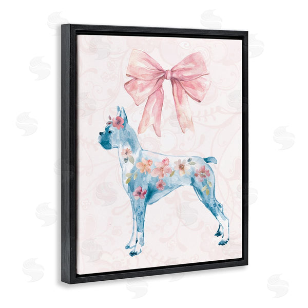 Stupell Industries Carol Robinson | Trendy Floral Dog