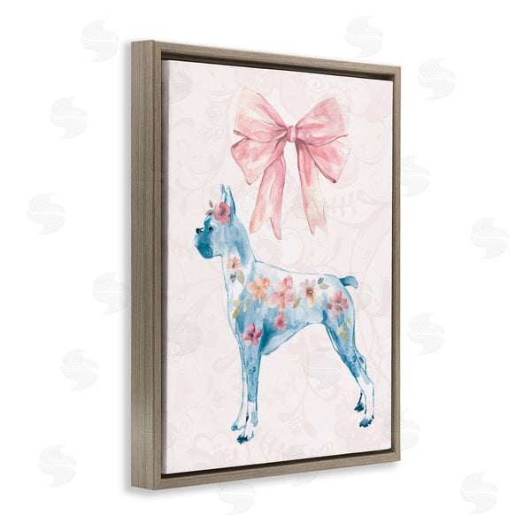 Stupell Industries Carol Robinson | Trendy Floral Dog