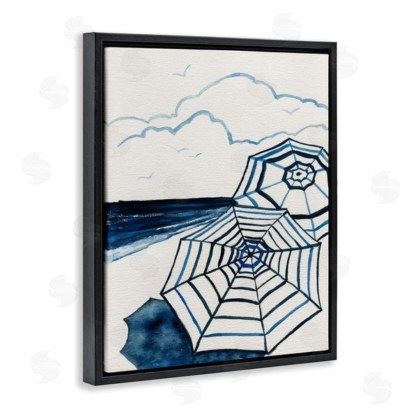Stupell Industries Carol Robinson | Umbrellas On Minimal Beach