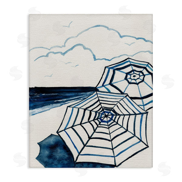 stupell industries Carol Robinson | Umbrellas on Minimal Beach