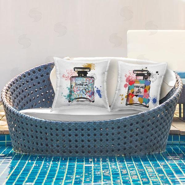 Stupell Industries Carol Robinson | Urban Perfume Love Printed Throw Pillow Set