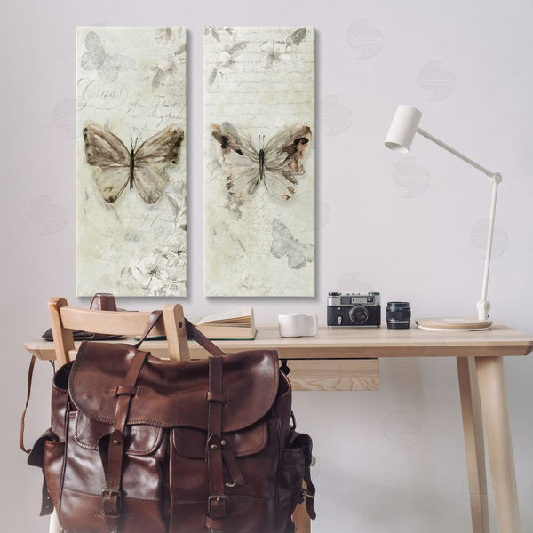 Stupell Industries Carol Robinson | Vintage Butterfly Scrapbook Page Wall Art