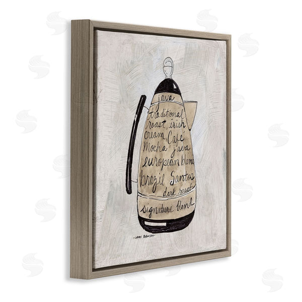 Stupell Industries Carol Robinson | Vintage Coffee Kettle Phrases