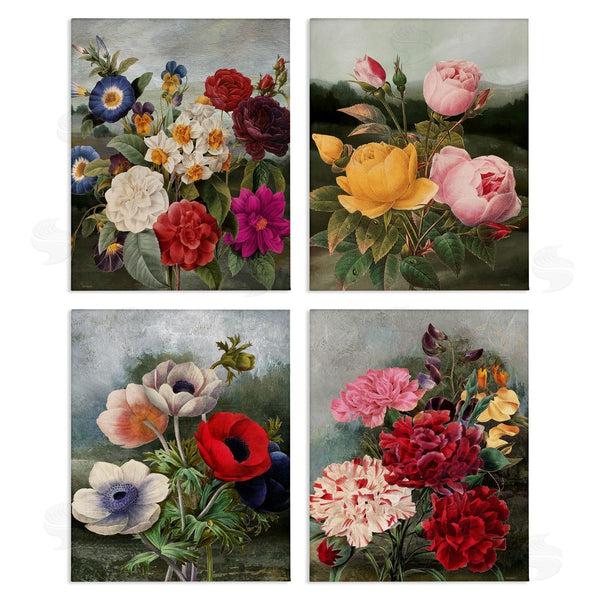 stupell industries Carol Robinson | Vintage Cottage Blooms Wall Art