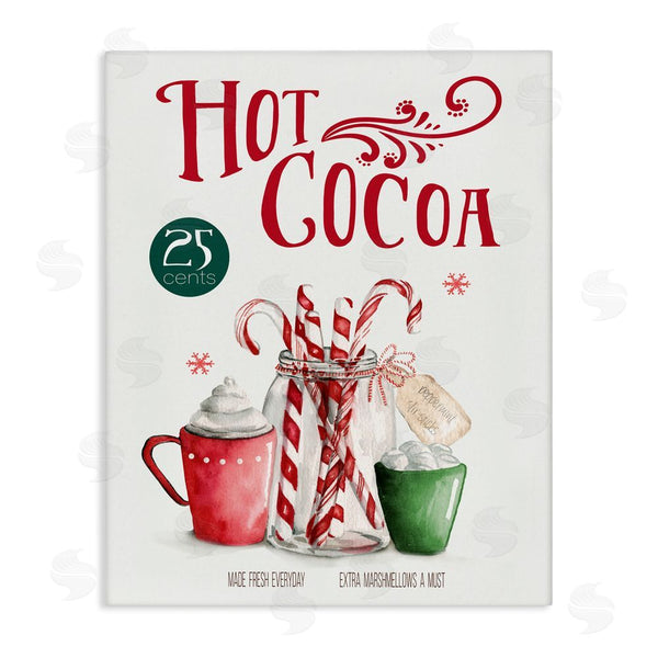 stupell industries Carol Robinson | Vintage Winter Hot Cocoa Wall Art
