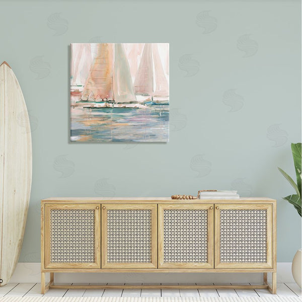 Stupell Industries Carol Robinson | Warm Sunlit Sailboats Reflection Ocean Water Surface Wall Art