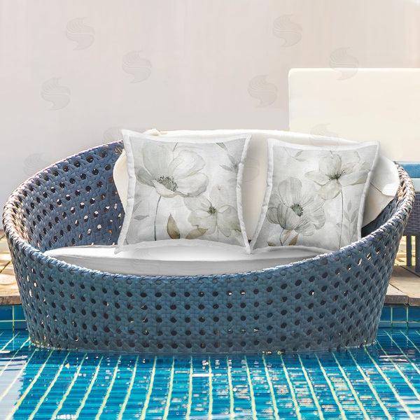 Stupell Industries Carol Robinson | White Whispers Floral Bundle Printed Throw Pillow Set