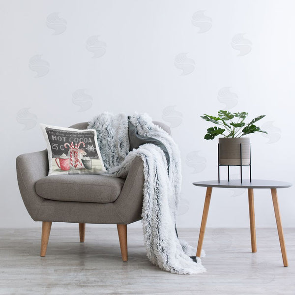 Stupell Industries Carol Robinson | Winter Peppermint & Cocoa Printed Throw Pillow